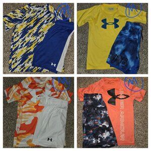 UNDER ARMOUR dri-fit summer outfit bundle lot BOY'S size MEDIUM 10 12